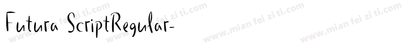 Futura ScriptRegular字体转换